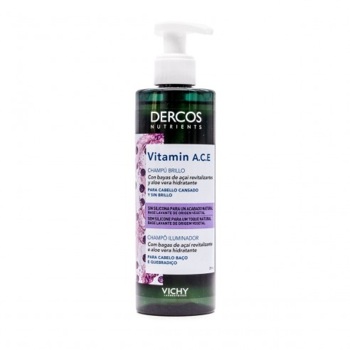 Vichy Dercos Nutrients Champú Brillo Vitamina A.C.E 250ml