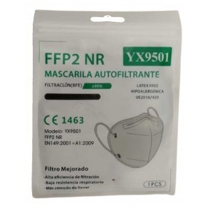 Mascarilla FFP2 Gris YX9501...