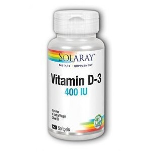 Solaray Vitamina D3 400UI...