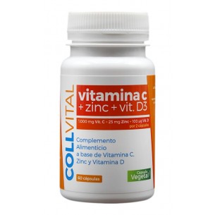 Collvital Vitamina C Zinc y Vitamina D 60 Cápsulas