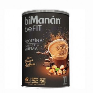 biManán beFIT Batido Proteinas Sabor Cacao y Avellana 11 Unidades