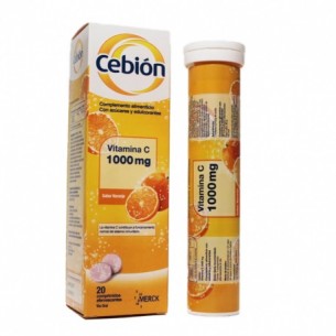 Cebion Vitamina C 1000mg 20 Comprimidos Efervescentes