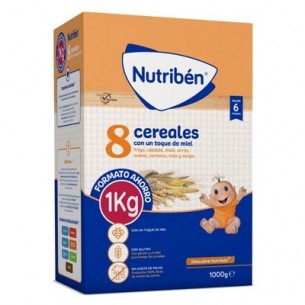 Nutribén Papilla 8 Cereales con Toque de Miel 1Kg