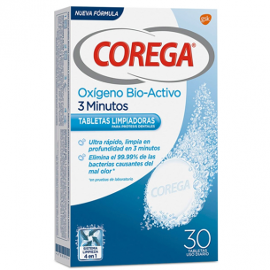 Corega Oxígeno Bio-Activo 30 tabletas