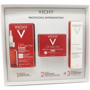 Cofre Vichy Liftactiv Sérum B3 + Crema Crema B3 Protocolo Antimanchas